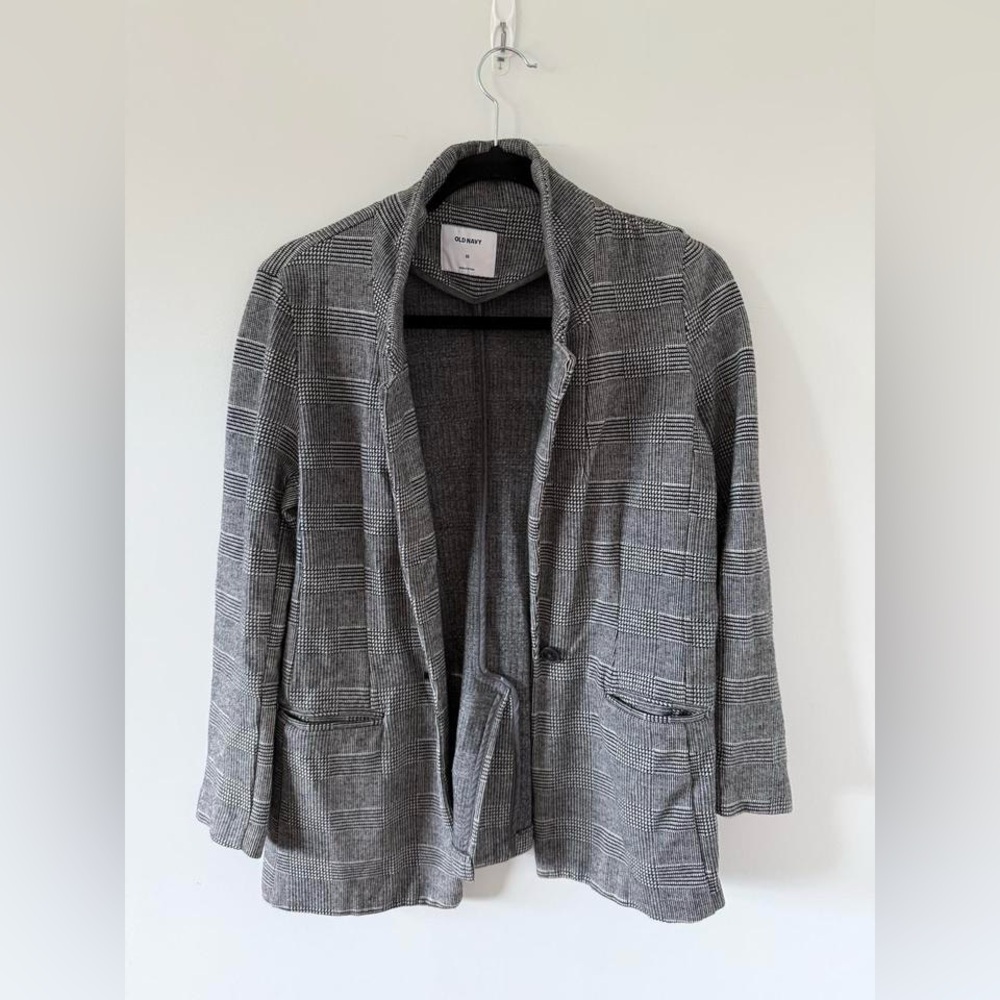Old Navy Black & White Blazer Size XS